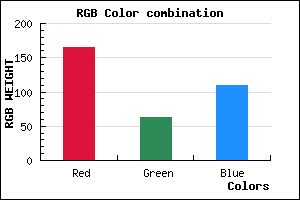 rgb background color #A53F6D mixer