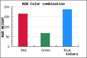 rgb background color #A543BB mixer