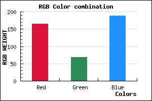 rgb background color #A545BC mixer