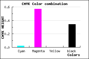 #A548A9 color CMYK mixer