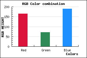 rgb background color #A548BE mixer