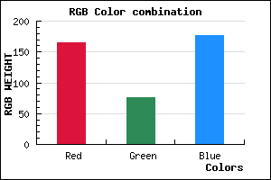 rgb background color #A54CB0 mixer