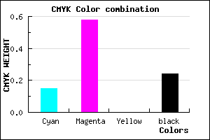 #A551C3 color CMYK mixer