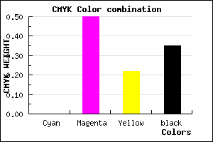 #A55380 color CMYK mixer