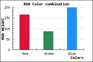 rgb background color #A556C7 mixer