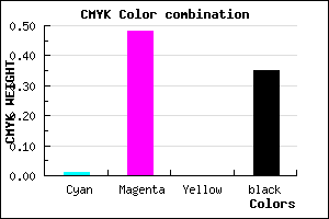 #A557A7 color CMYK mixer