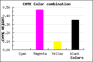 #A55894 color CMYK mixer