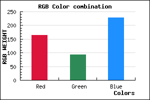 rgb background color #A55DE5 mixer