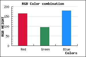 rgb background color #A55FB4 mixer