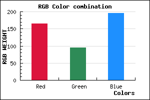 rgb background color #A55FC3 mixer