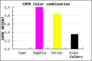 #A6001D color CMYK mixer