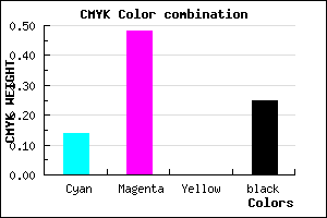 #A664C0 color CMYK mixer