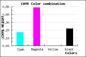 #A665C7 color CMYK mixer
