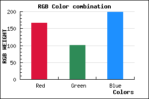 rgb background color #A665C7 mixer