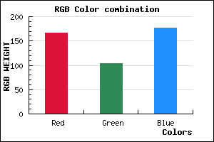 rgb background color #A667B1 mixer