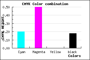 #A668D0 color CMYK mixer