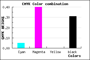 #A669AF color CMYK mixer