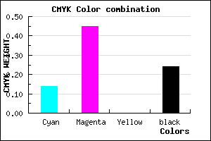 #A66BC1 color CMYK mixer