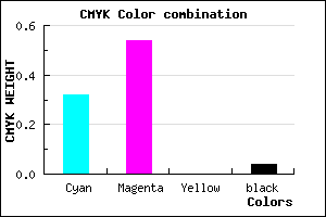 #A671F5 color CMYK mixer