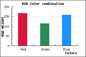 rgb background color #A6729D mixer