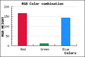 rgb background color #A60C8F mixer