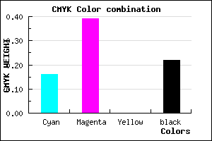 #A678C6 color CMYK mixer