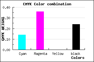 #A67BC1 color CMYK mixer