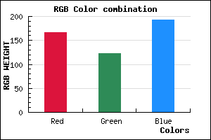 rgb background color #A67BC1 mixer
