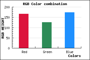 rgb background color #A67EAE mixer