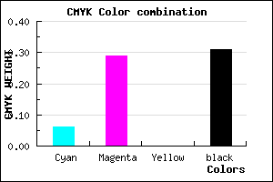 #A67EB1 color CMYK mixer