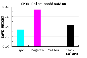#A67EC7 color CMYK mixer