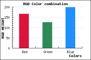 rgb background color #A67EC7 mixer