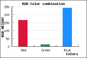 rgb background color #A60DF3 mixer