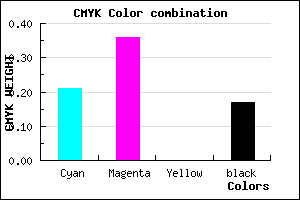 #A687D3 color CMYK mixer