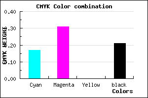 #A68BC9 color CMYK mixer