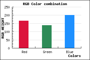 rgb background color #A68BC9 mixer