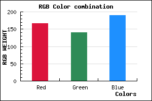 rgb background color #A68CBE mixer