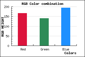 rgb background color #A68CC2 mixer