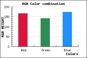 rgb background color #A68EAE mixer