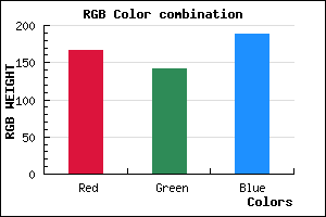 rgb background color #A68EBC mixer