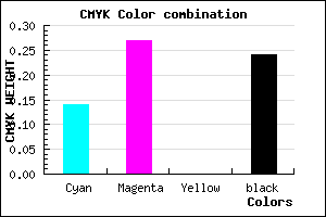 #A68EC2 color CMYK mixer