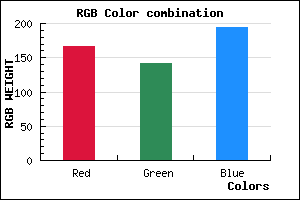 rgb background color #A68EC2 mixer