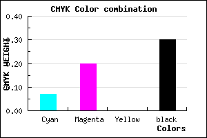 #A68FB3 color CMYK mixer