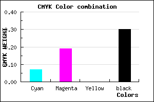 #A690B2 color CMYK mixer