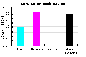 #A690C2 color CMYK mixer