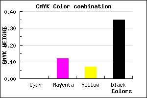 #A6929A color CMYK mixer