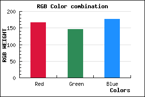rgb background color #A692B0 mixer