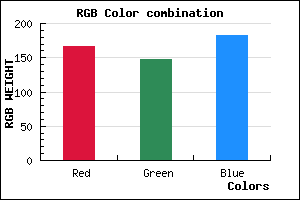 rgb background color #A693B7 mixer