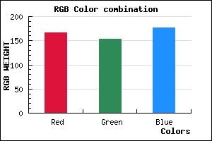 rgb background color #A69AB0 mixer
