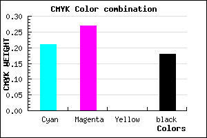 #A69AD2 color CMYK mixer